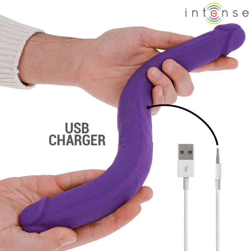 INTENSE - GUNTER DILDO DOPPELVIBRATOR 40 CM LILA FERNBEDIENUNG - Vanelion Paradise