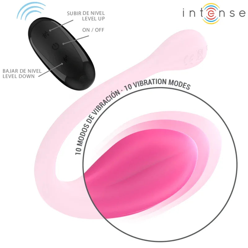 INTENSE - JANICE U VIBRATOR DOPPELSTIMULATION 10 VIBRATIONEN ROSA FERNBEDIENUNG - Vanelion Paradise