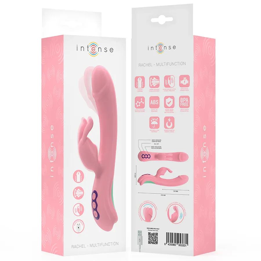 INTENSE - RACHEL RABBIT VIBRATOR 5 VIBRATIONEN ROSA - Vanelion Paradise