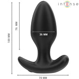INTENSE - JOEY ANAL PLUG 10 VIBRATIONEN SCHWARZ FERNBEDIENUNG - Vanelion Paradise