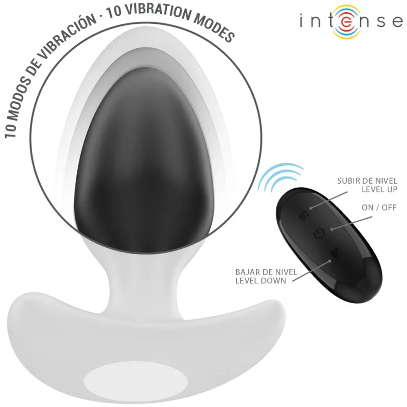 INTENSE - JOEY ANAL PLUG 10 VIBRATIONEN SCHWARZ FERNBEDIENUNG - Vanelion Paradise