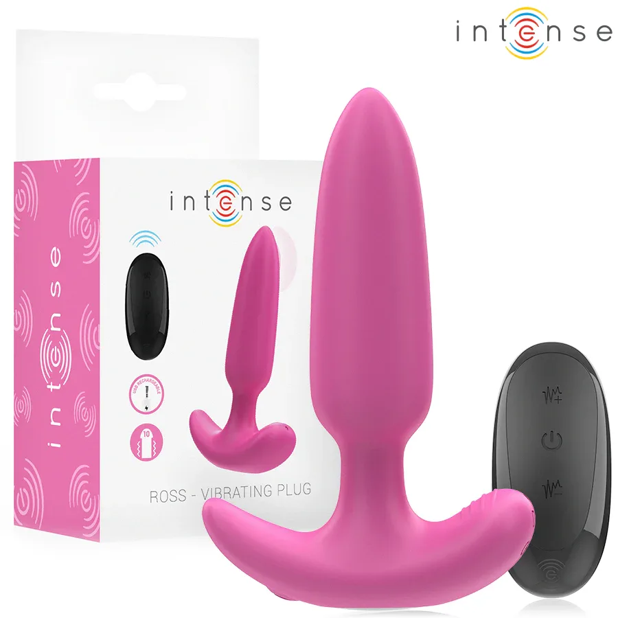 INTENSE - ROSS ANAL PLUG 10 VIBRATIONEN ROSA FERNBEDIENUNG - Vanelion Paradise