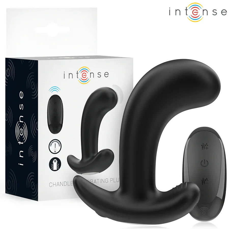 INTENSE - CHANDLER ANAL PLUG 10 VIBRATIONEN SCHWARZ FERNBEDIENUNG - Vanelion Paradise