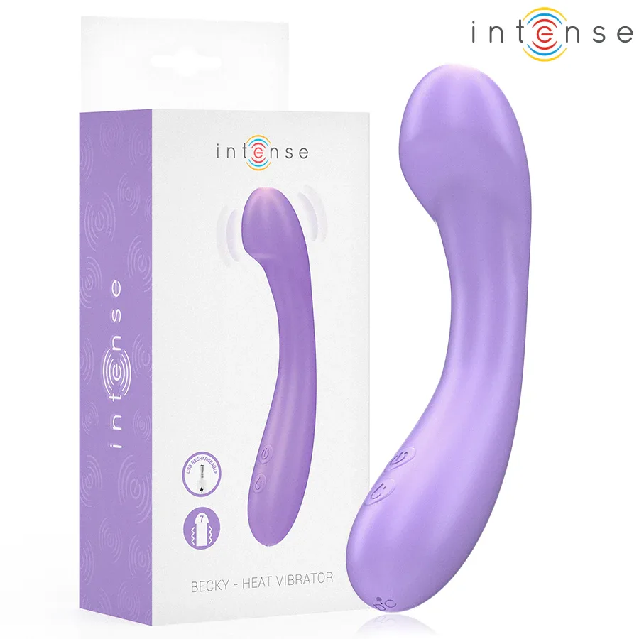 INTENSE - BECKY VIBRATOR 19 CM HEIZBAR 7 VIBRATIONEN LILA - Vanelion Paradise