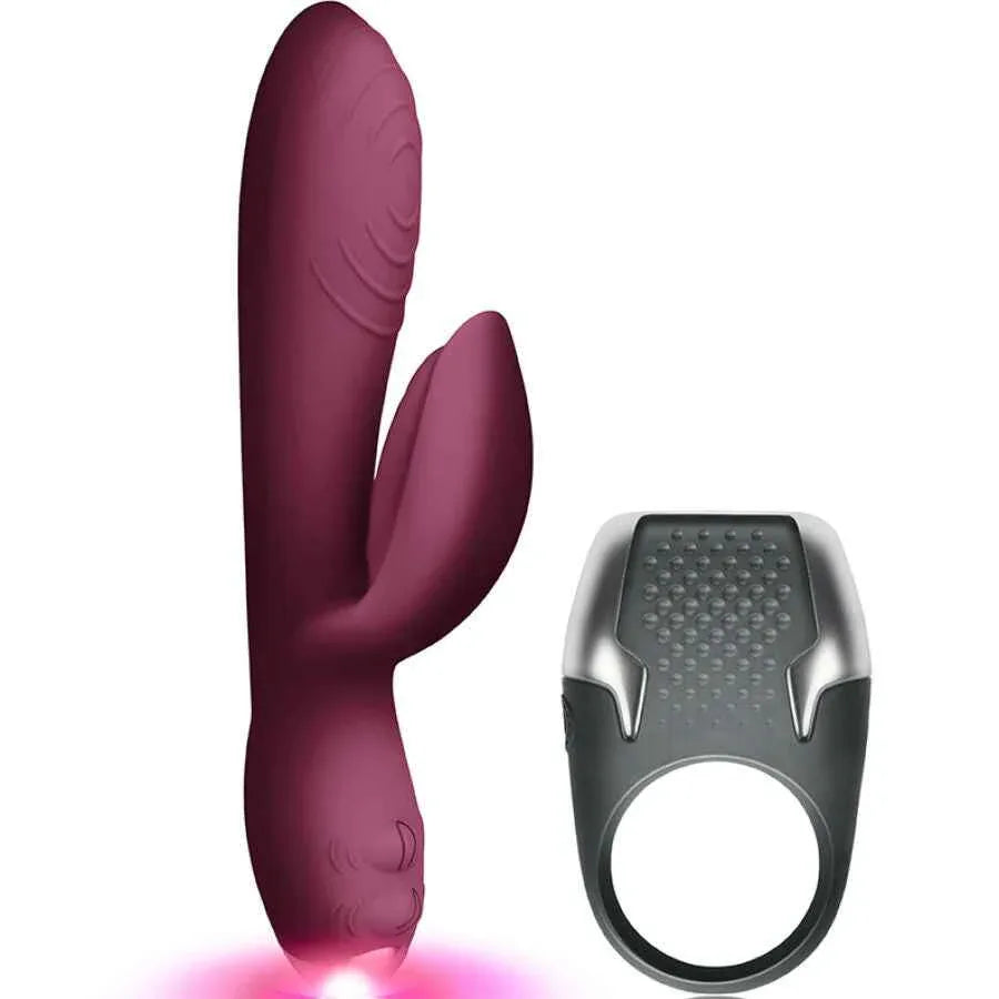 CLIMAXIMUM - LAMOUR KIT RABBIT VIBRATOR + LED-PENISRING - Vanelion Paradise