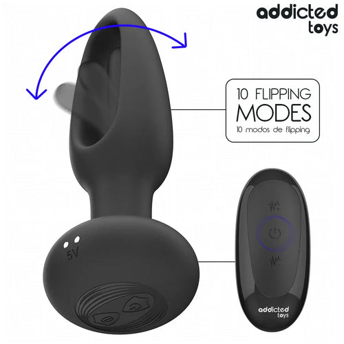 ADDICTED TOYS - ANALPLUG MIT VIBRIERENDER ZUNGE UND FERNBEDIENUNG - Vanelion Paradise
