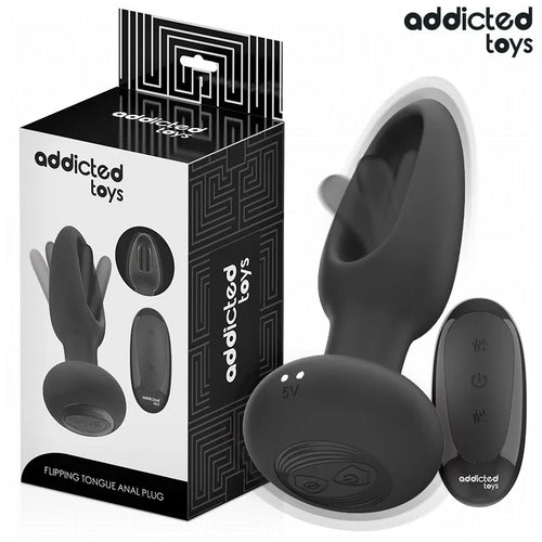 ADDICTED TOYS - ANALPLUG MIT VIBRIERENDER ZUNGE UND FERNBEDIENUNG - Vanelion Paradise