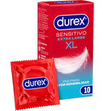Durex Sensitivo XL Kondome – extra groß & ultra dünn, 10 Stück - Vanelion Paradise