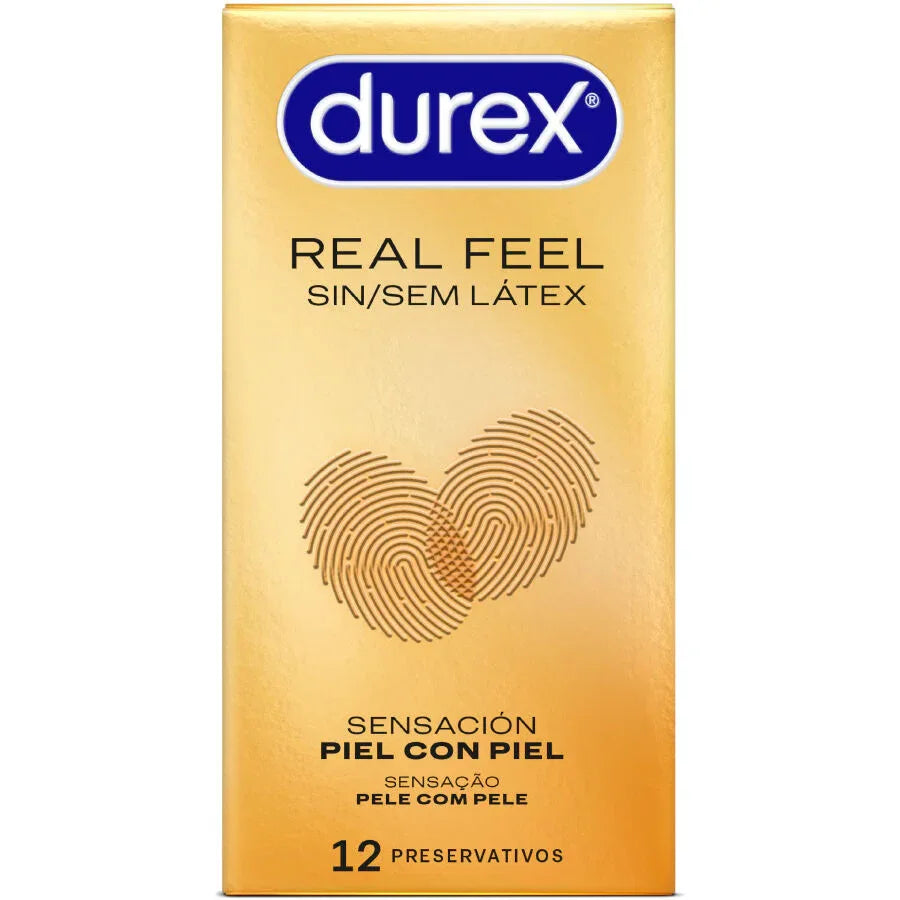Durex RealFeel Kondome – 12 Stück, latexfrei, natürliches Hautgefühl - Vanelion Paradise