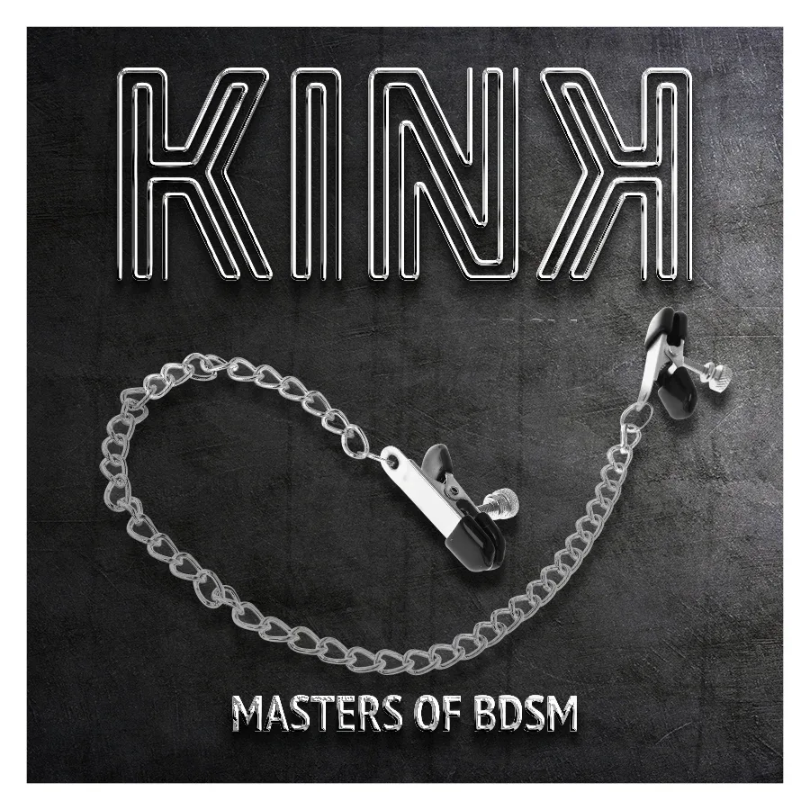 KINK Nippelklemmen mit flacher Kette – 34 cm Silber - Vanelion Paradise