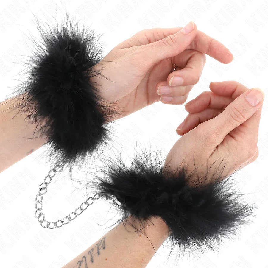 KINK Mini Federhandschellen – Sanfte Soft-Bondage - Vanelion Paradise