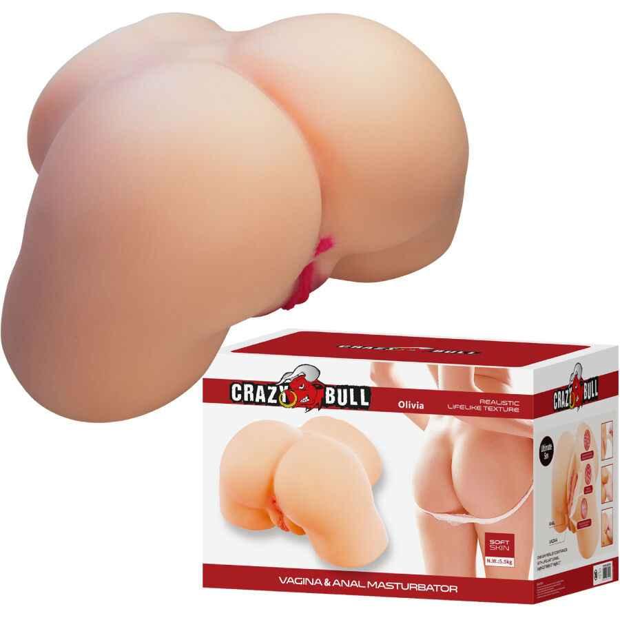 CRAZY BULL - OLIVIA REALISTISCHER WEIBLICHER PO, VAGINA UND ANAL, 5,5 KG - Vanelion Paradise