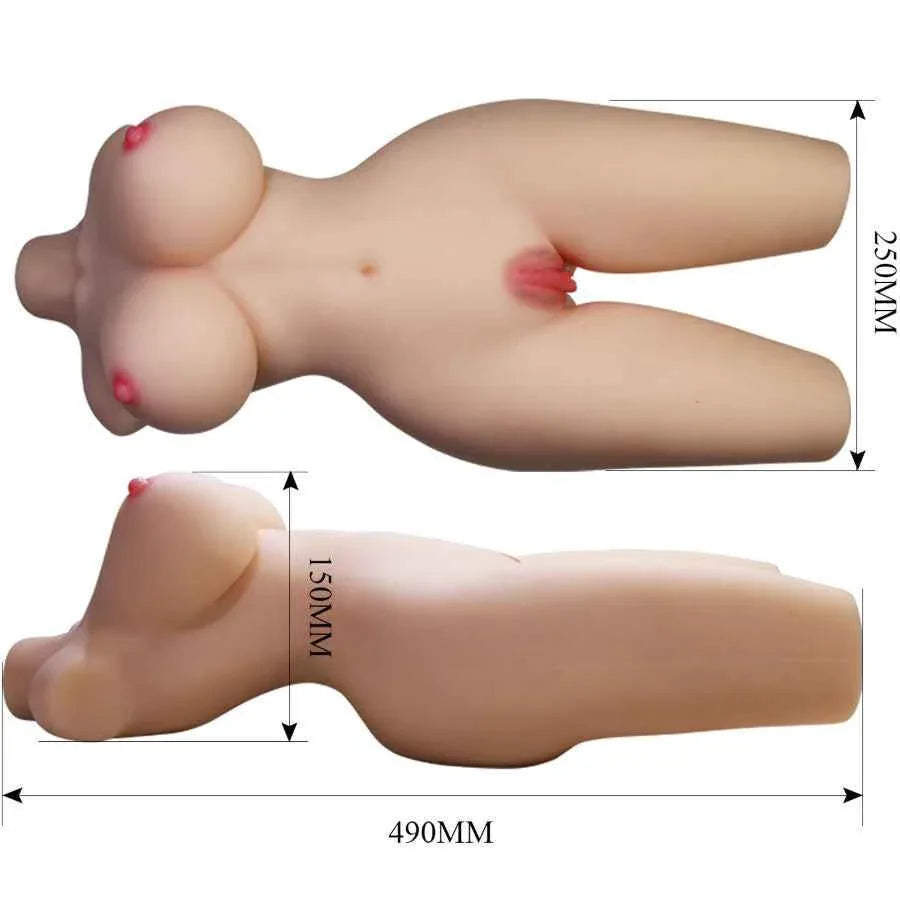 CRAZY BULL - TIFFANY REALISTISCHER WEIBLICHER TORSO VAGINA UND ANAL 5,5 KG - Vanelion Paradise