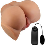 CRAZY BULL - EMILIA ASS VIBRATOR MIT REALISTISCHER VAGINA UND ANUS-FLEISCH-FERNBEDIENUNG - Vanelion Paradise