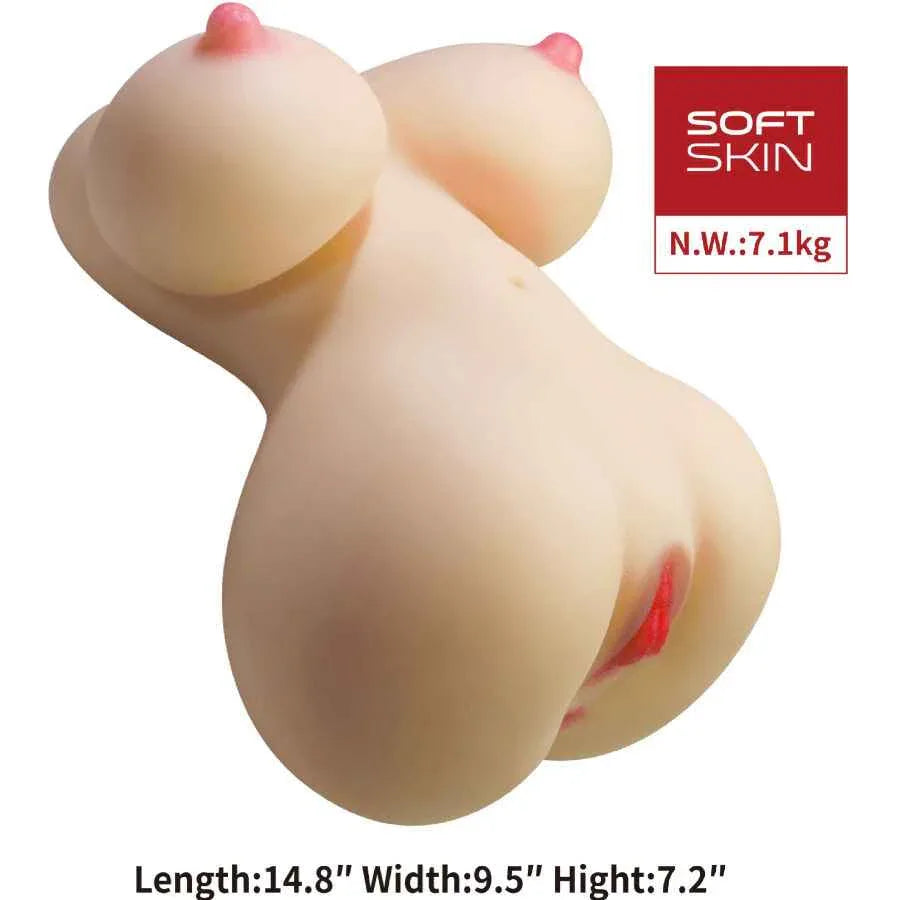 CRAZY BULL - FIONA REALISTISCHER WEIBLICHER TORSO VAGINA UND ANAL 7,1 KG - Vanelion Paradise