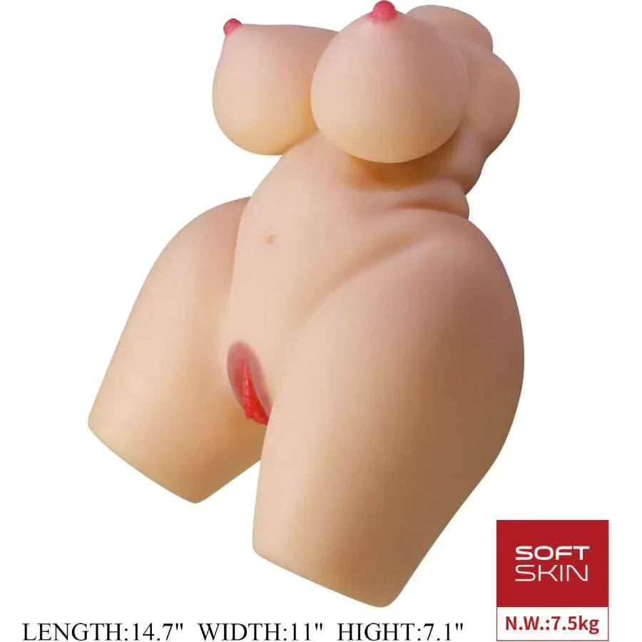 CRAZY BULL - GRACE REALISTISCHER WEIBLICHER TORSO VAGINA UND ANAL 7,5 KG - Vanelion Paradise