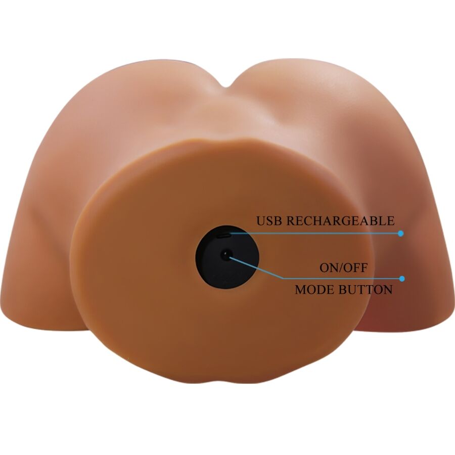 CRAZY BULL - SOPHIA REALISTISCHER WEIBLICHER PO-VIBRATOR UND SAUGER MIT TON 5,5 KG