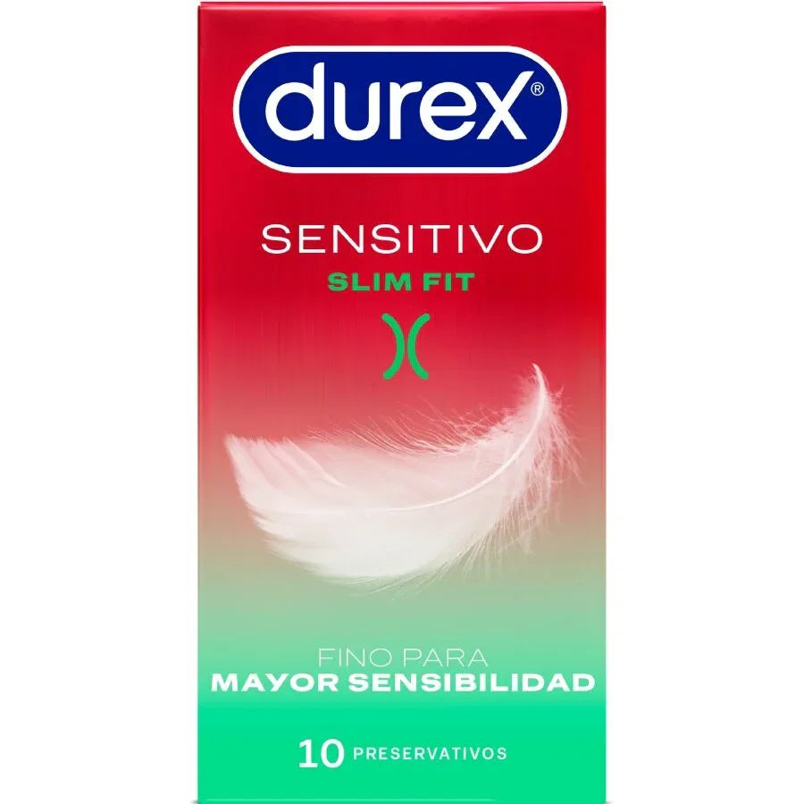Durex Sensitivo Slim Fit Kondome – 10 Stück, schmal & extra gefühlsecht - Vanelion Paradise