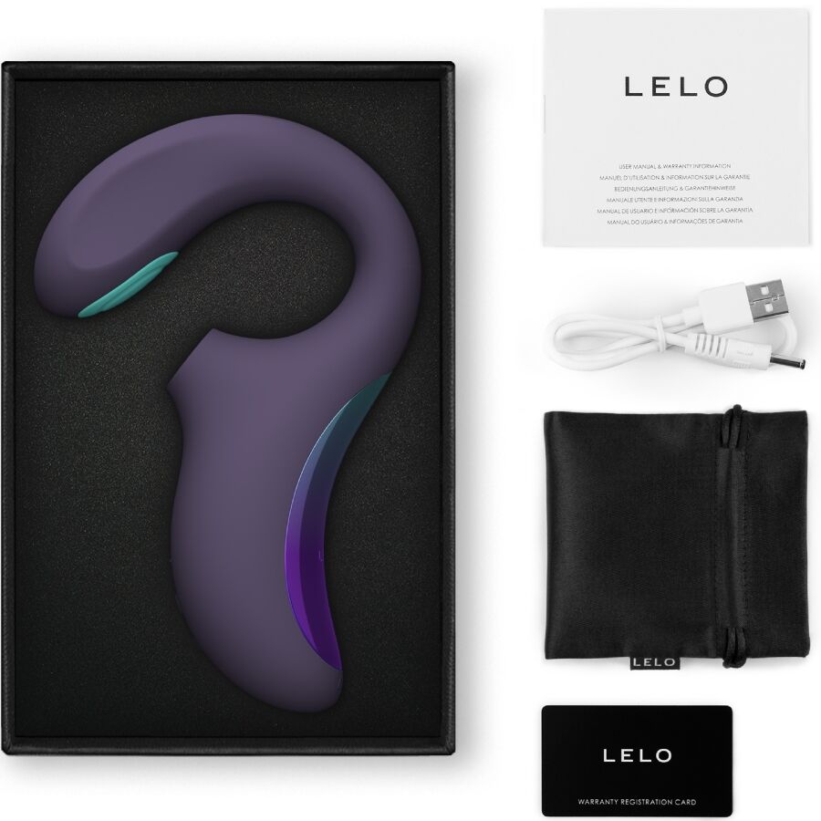 LELO ENIGMA Double Sonic Rabbit-Vibrator Cyber Purple – 14 cm