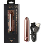 ROCKS-OFF - WIEDERAUFLADBARER VIBRIERENDER BULLET GOLDEN ROSE