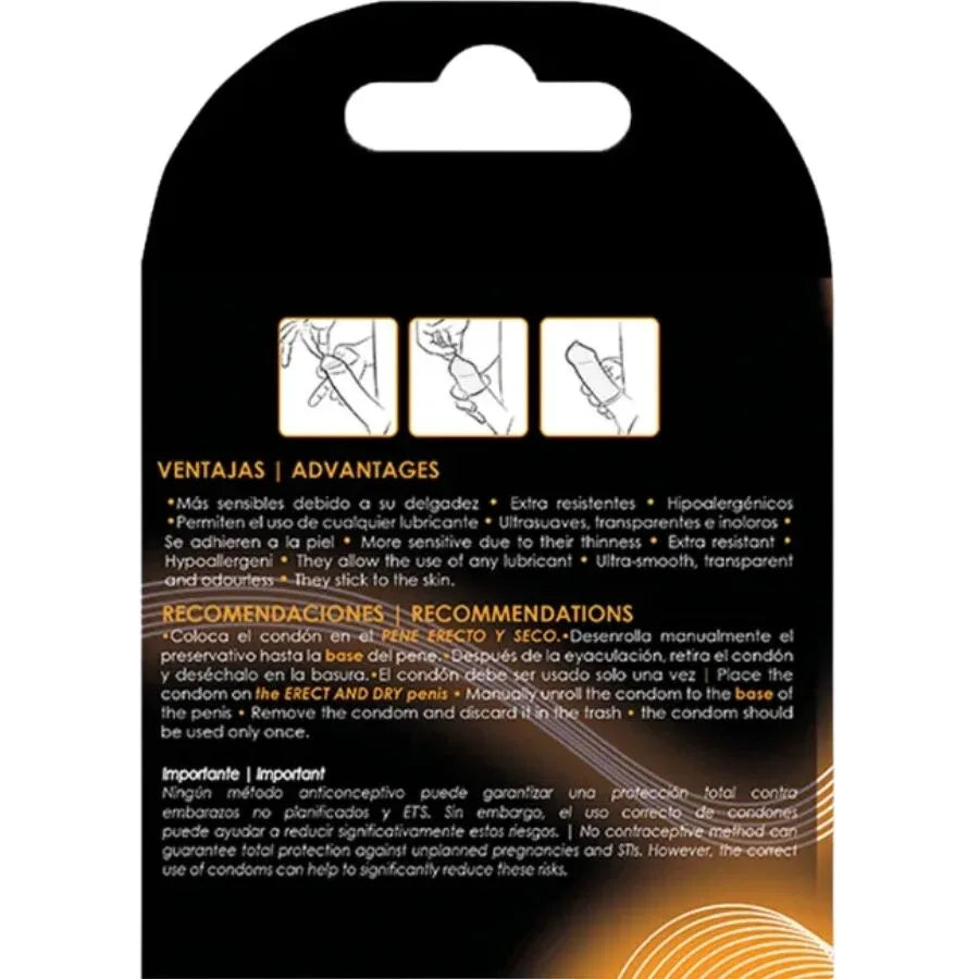 UNIQ Classic Kondome (3 Stk) – Latexfrei, 0,008 mm, 60 mm - Vanelion Paradise