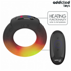ADDICTED TOYS - VIBRIERENDER COCKRING MIT WÄRMEEFFEKT UND FERNBEDIENUNG