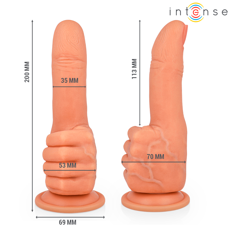 INTENSE - BENDER G-SPOT STIMULATOR FLEXIBLE HAND 11,3 CM
