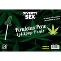 DIABLO GOLOSO - 50 PENIS-LOLLIPOPS MIT CANNABIS-AROMA