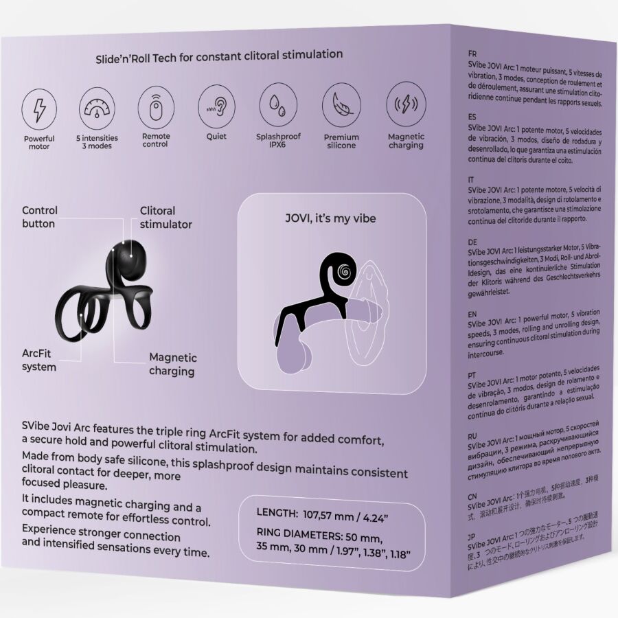 Snail Vibe Jovi Arc Fernbedienungs-Paarring Schwarz – Produktansicht 9