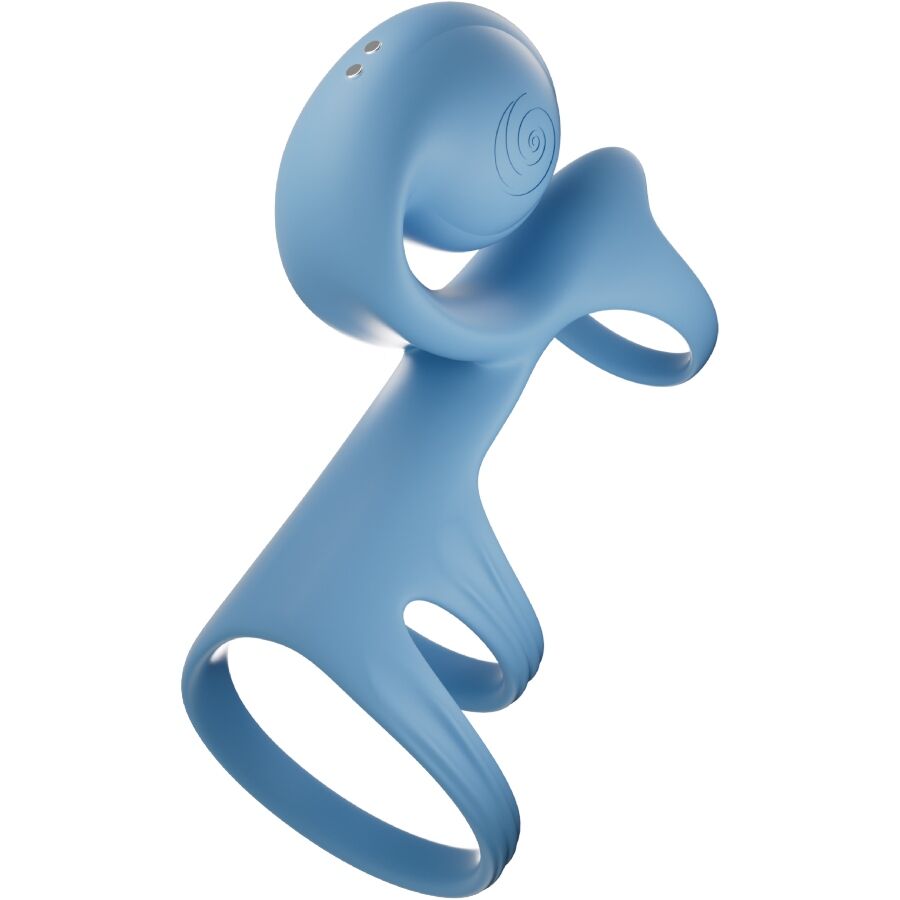SVibe Snail Jovi Arc vibrierender Paarring in Blau – Produktansicht 2