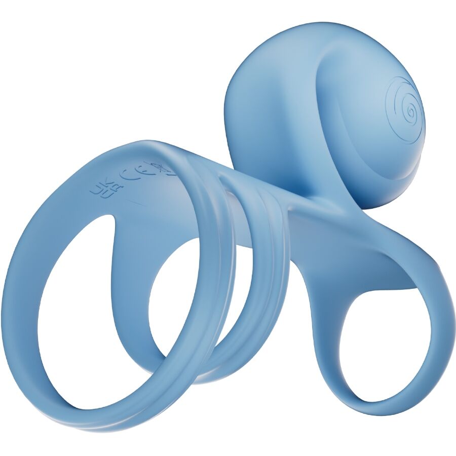 SVibe Snail Jovi Arc vibrierender Paarring in Blau – Produktansicht 4