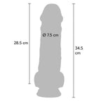 Get Real Deluxe realistischer Dildo mit Saugnapf, extra dick, 34,5 cm – Produktansicht 4