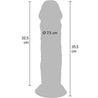 Get Real Deluxe Thick Dildo aus Dual-Density-TPE, 35,5 cm – Produktansicht 4