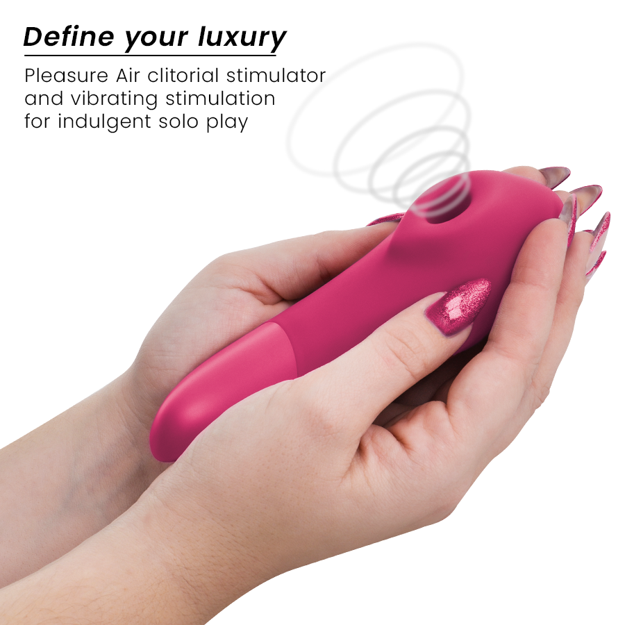 Womanizer Enhance Klitorisstimulator mit Pleasure Air & Vibration – Leuchtendes Pink
