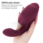 WOMANIZER - DUO NEXT DOPPELTER KLITORIS- & G-PUNKT-STIMULATOR, DUNKLES ROSA