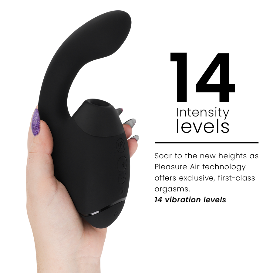 Womanizer Next Duo Doppelstimulator mit 3D Pleasure Air – Schwarz