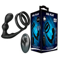 MR PLAY - VIBRIERENDER ANALPLUG MIT PENISRING UND FERNBEDIENUNG