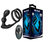 MR PLAY - VIBRIERENDER ANALPLUG MIT PENISRING UND FERNBEDIENUNG
