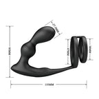 MR PLAY - VIBRIERENDER ANALPLUG MIT PENISRING UND FERNBEDIENUNG