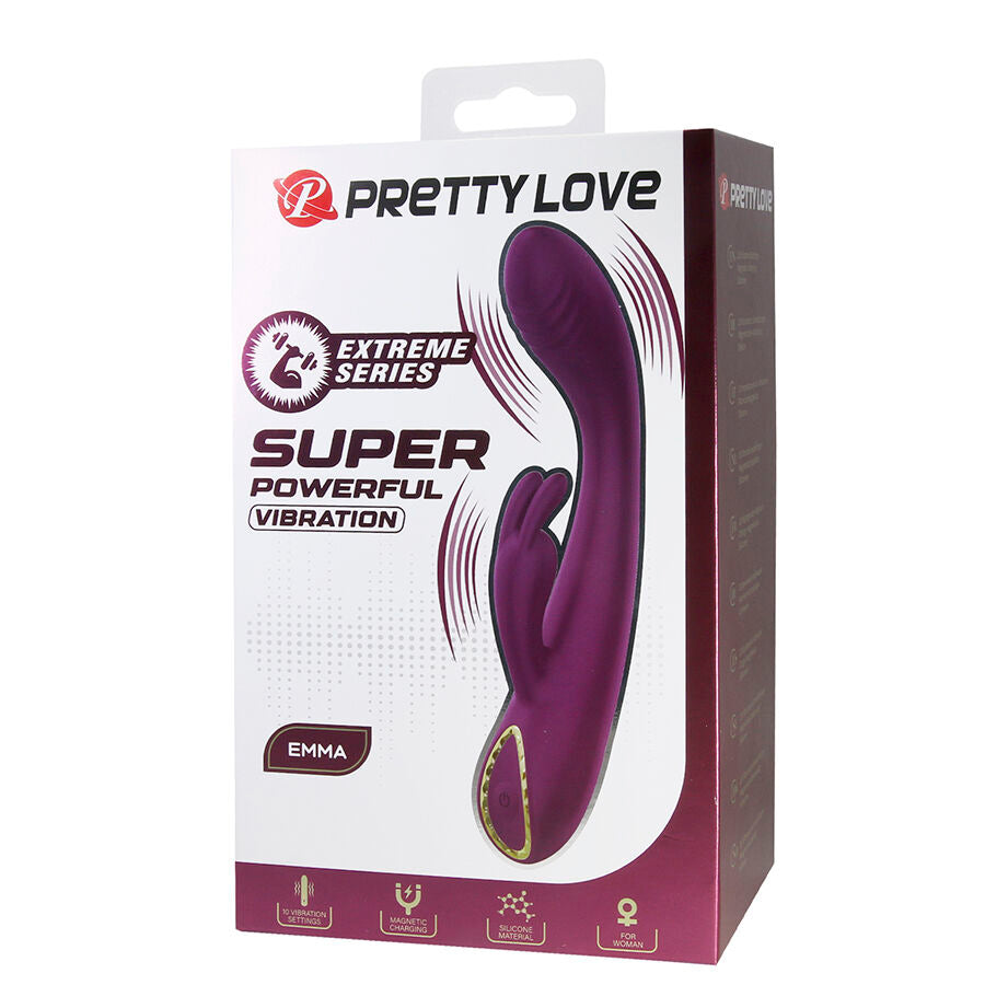 PRETTY LOVE - EMMA RABBIT LILA VIBRATOR MIT STIMULATOR