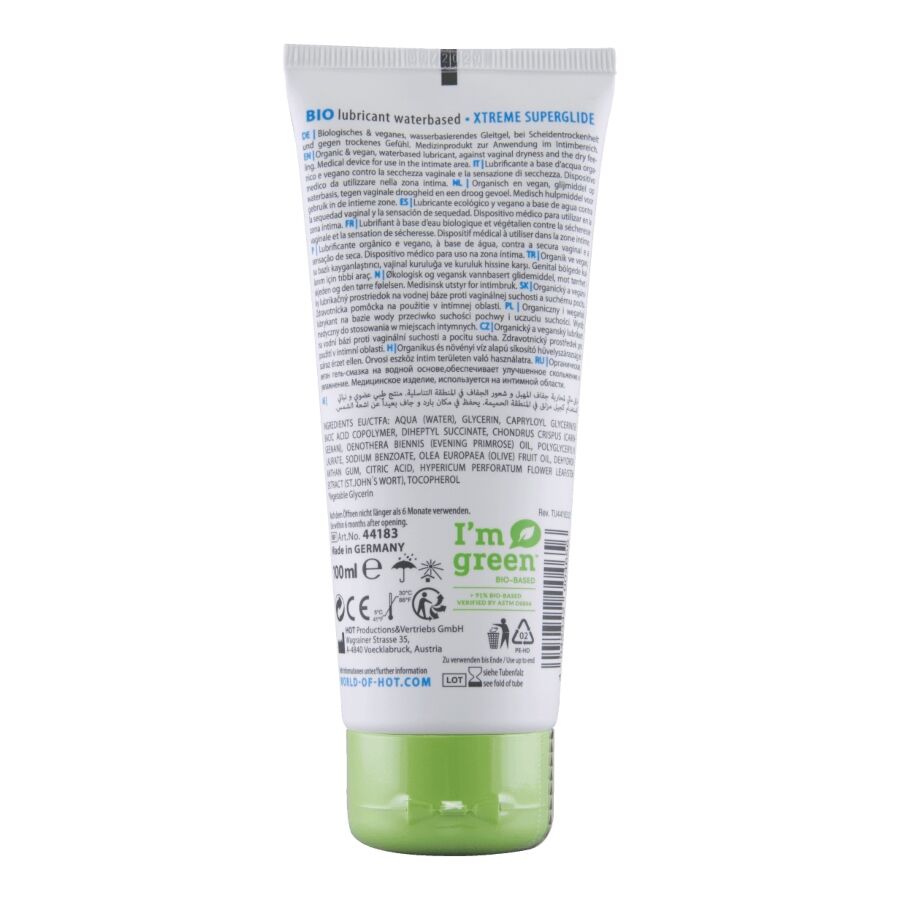HOT - BIO-SCHMIERMITTEL AUF WASSERBASIS XTREME 100 ML