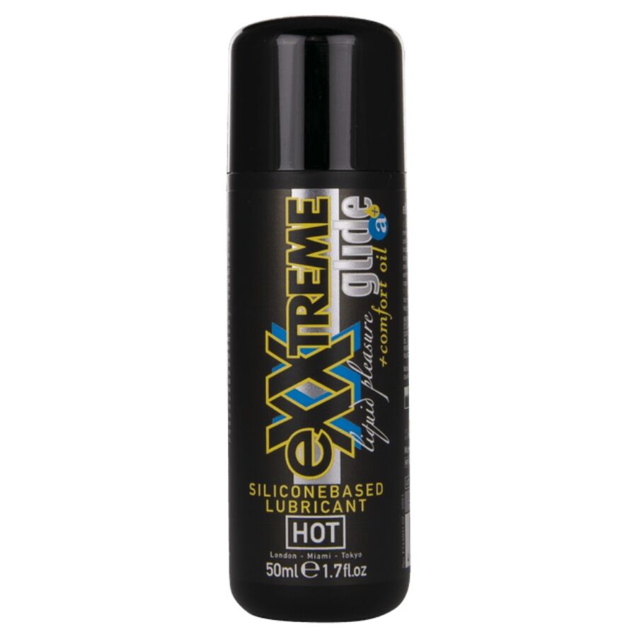 HOT - EXTRA GLEITENDES SILIKONBASIERTES GLEITMITTEL + KOMFORTÖL A+ 50 ML