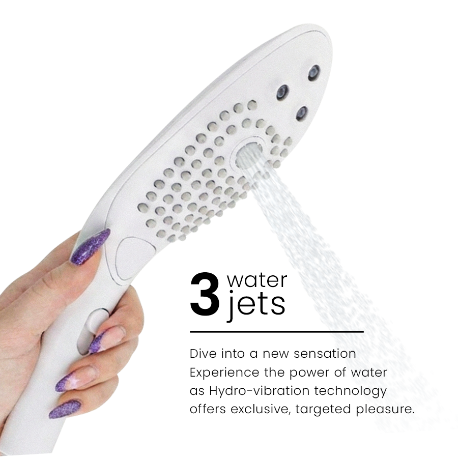 WOMANIZER - WAVE KLITORALSTIMULIERENDER DUSCHKOPF WEISS