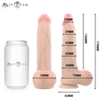 MR INTENSE – BRUCE S SILIKON-DILDO MIT HODEN, 17,8 CM, Ø 4 CM