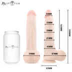 MR INTENSE - BRUCE M SILIKONDILDO MIT HODEN 20 CM -Ø- 4,5 CM