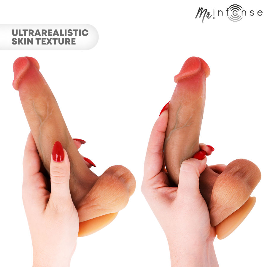 MR INTENSE - BRUCE M SILIKONDILDO MIT HODEN 20 CM -Ø- 4,5 CM