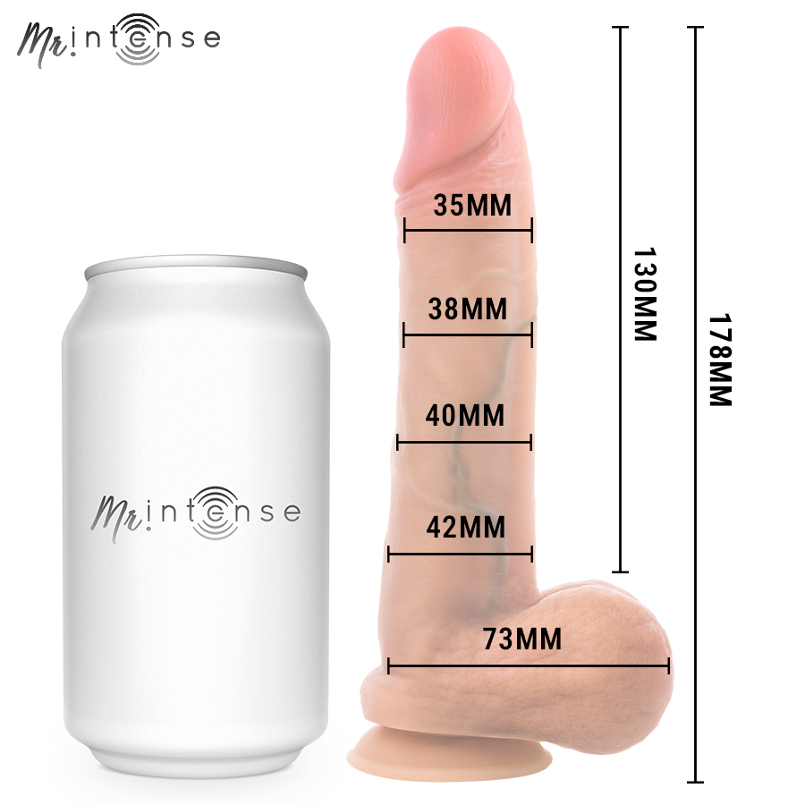 MR INTENSE – GARY S ULTRAREALISTISCHER SILIKON-PENIS MIT HODEN 17,8 CM – Ø – 4,2 CM