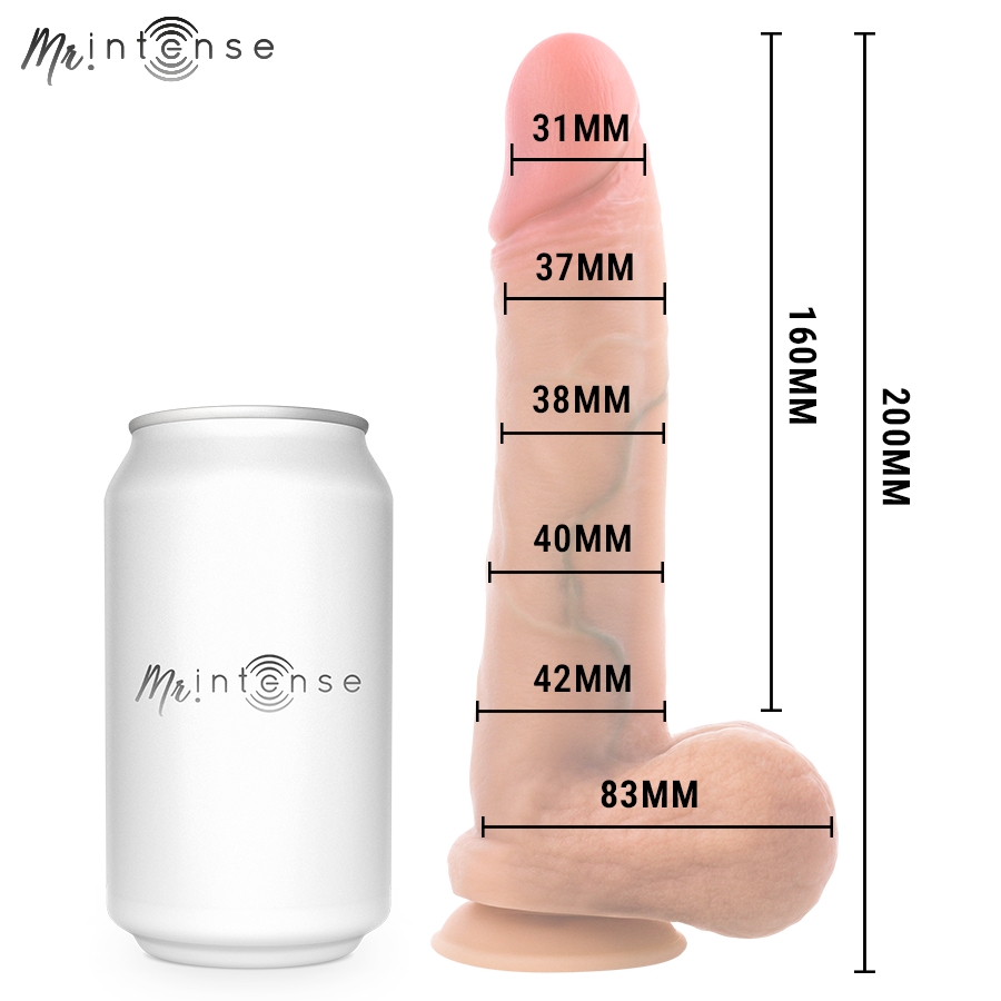 MR INTENSE – GARY M ULTRA-REALISTISCHER SILIKON-PENIS MIT HODEN 20 CM – Ø – 4,2 CM