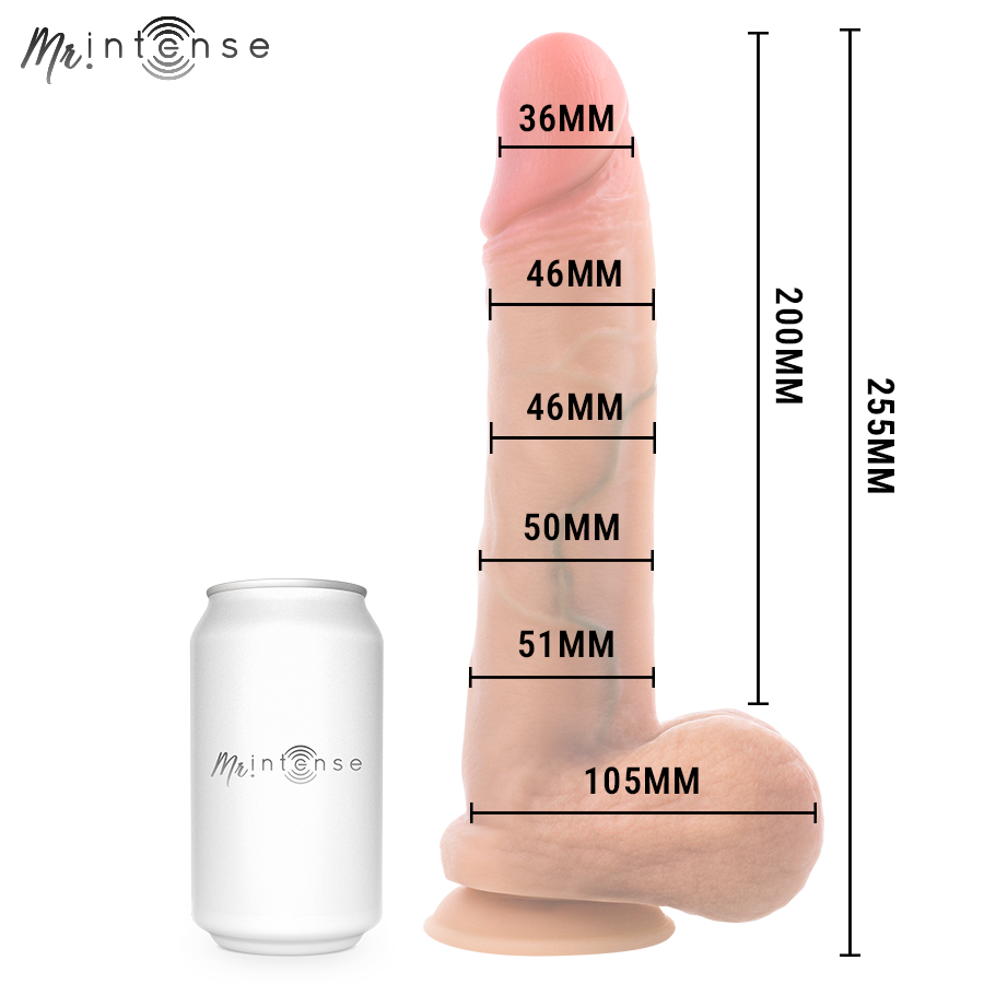 MR INTENSE - GARY XL ULTRA-REALISTISCHER SILIKON-PENIS MIT HODEN 25,5 CM -Ø- 5,1 CM