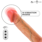 MR INTENSE - LOGAN VIBRATOR DILDO SILIKON MIT WÄRMEEFFEKT UND FERNBEDIENUNG 20 CM -Ø- 4,1 CM